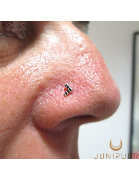 Accessoire Chevron et or blanc 14 carats Threadless Junipurr