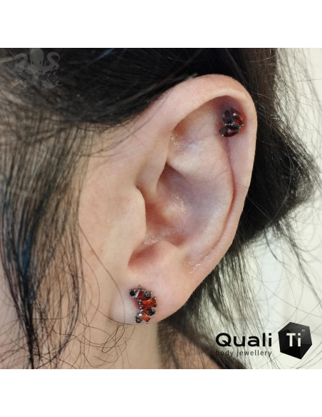 Accessoire QualiTi en titane et zircons premiums, pour 1 ou 1.2 mm
