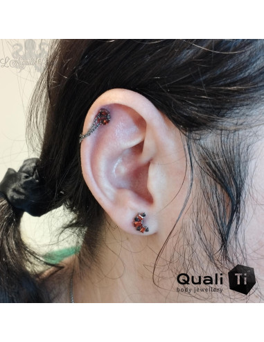 Accessoire QualiTi en titane et zircons premiums, pour 1 ou 1.2 mm