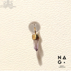 Charme Naga Jewelery en or jaune 18 carats et améthyste