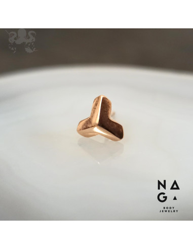 Accessoire en or rose 14 carats  threadless - NAGA BODY JEWELRY