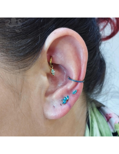 Charm Marquise en or jaune 18 carats