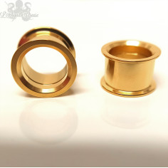 Tunnel en titane pvd gold