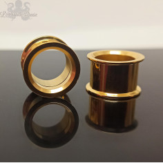 Tunnel en titane pvd gold 2