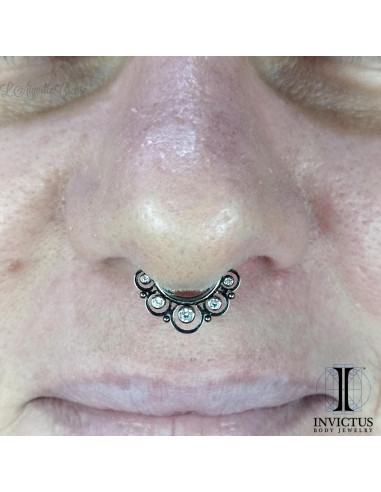 Anneau segmenté  titane Invictus, ouverture facile