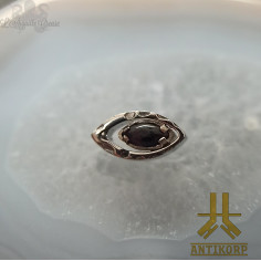Klyth Antikorp en titane et agate noire, pour 1 ou 1.2 mm