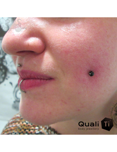 Accessoire QualiTi en titane & goldstone de 4 mm , pour 1.6 mm