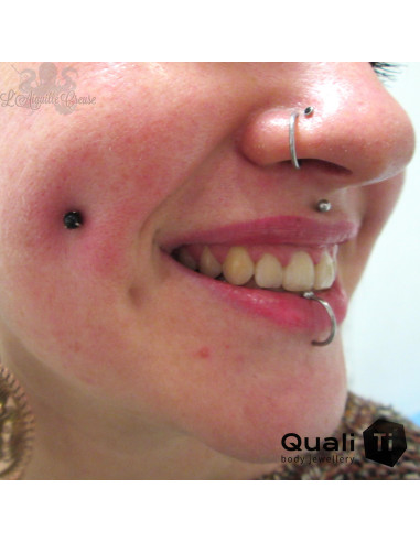 Accessoire QualiTi en titane & goldstone de 4 mm , pour 1.6 mm