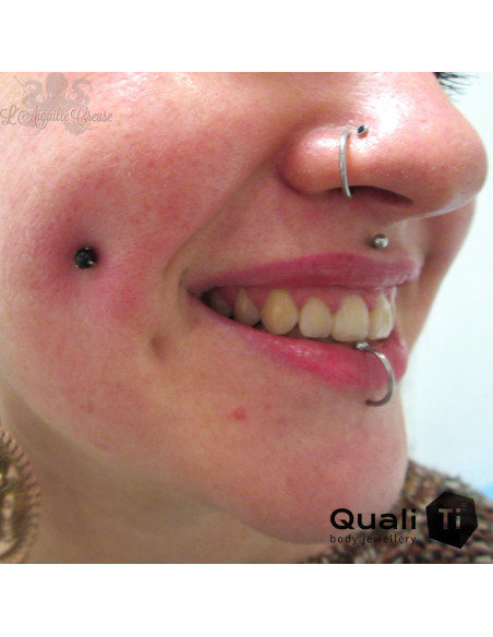 Accessoire QualiTi en titane & goldstone de 4 mm , pour 1.6 mm