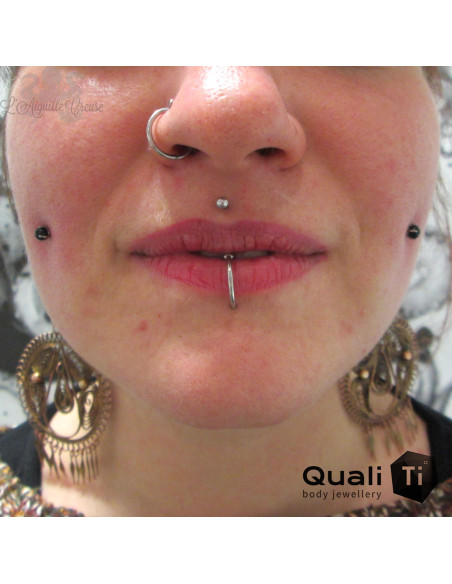 Accessoire QualiTi en titane & goldstone de 4 mm , pour 1.6 mm