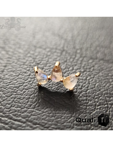 Accessoire 'Icicles' Threadless QualiTi en or jaune 14 carats