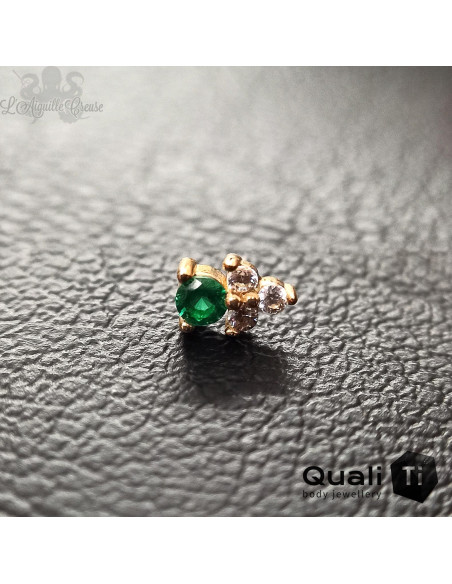 Accessoire 'Blessence' Threadless QualiTi en or jaune 14 carats