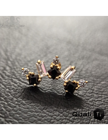 Accessoire 'Cursed Light' Threadless QualiTi en or jaune 14 carats