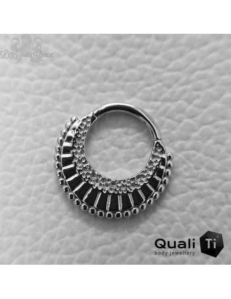 Anneau 'Ring of Maria' en or blanc 14k QualiTi