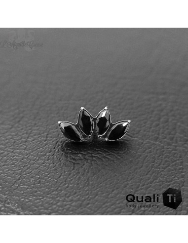 Marquise QualiTi en titane & zircons premium- pour 1 ou 1.2 mm