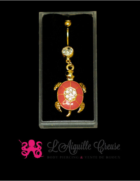 Tortue plaqué or