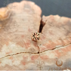 Laser Blossom Threadless Junipurr en or jaune 14 carats