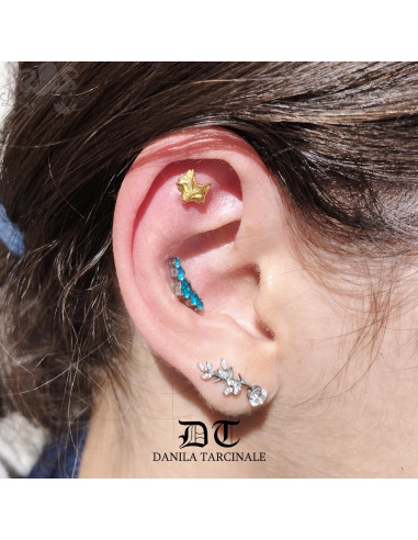 Accessoire "Fox" Danila Tarcinale en or jaune 18 carats pour 1.2 mm