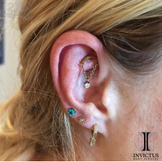 Accessoire Invictus en titane et zircon premium - threadless 2