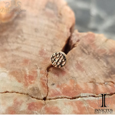 Disque texturé en Or 14 carats Invictus, pour bijou en 1.6 mm 2