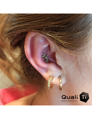 Accessoire QualiTi en titane et zircons premiums, pour 1 ou 1.2 mm