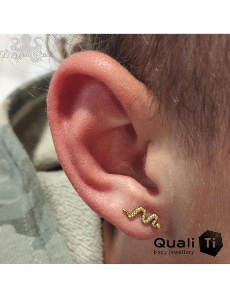 Accessoire QualiTi en titane, Serpent, pour 1 ou 1.2 mm