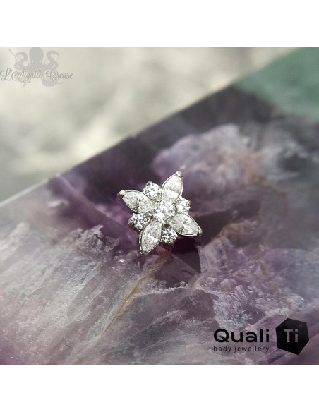 Accessoire QualiTi en titane & zircons - pour 1 ou 1.2 mm