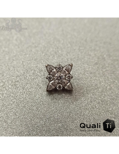 Accessoire QualiTi en titane & zircons - pour 1 ou 1.2 mm