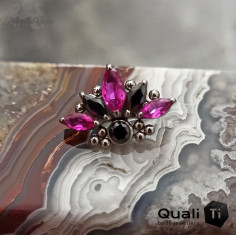 Accessoire QualiTi en titane et zircons premiums, pour 1 ou 1.2 mm 2