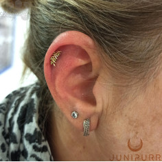 Accessoire Threadless Junipurr en or jaune 14 carats et zircons 2