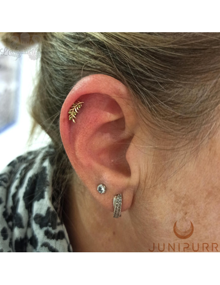 Accessoire Threadless Junipurr en or jaune 14 carats et zircons