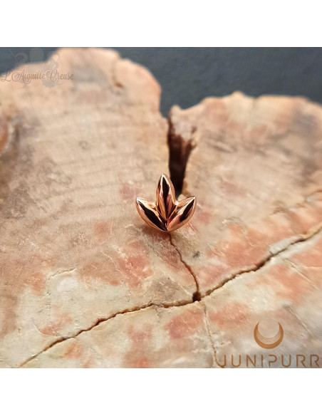 Dr Bloom Threadless Junipurr en or rose 14 carats