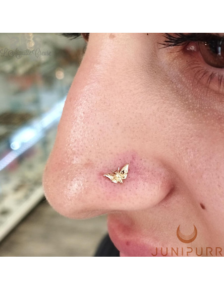 Accessoire Papillon de nuit Threadless Junipurr en or jaune 14 carats