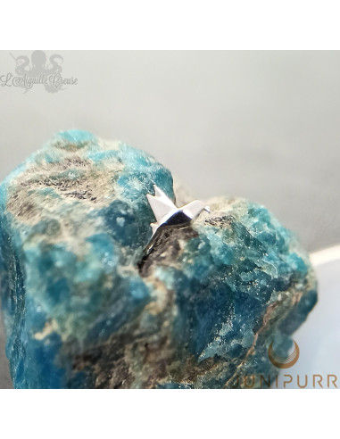 Origami Threadless Junipurr en or blanc 14 carats