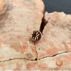 Accessoire disque gravé Threadless Junipurr en or rose 14 carats 2