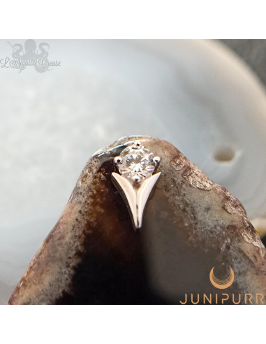 Accessoire 'Tulip' et or blanc 14 carats Threadless Junipurr