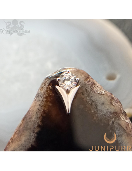 Accessoire 'Tulip' et or blanc 14 carats Threadless Junipurr