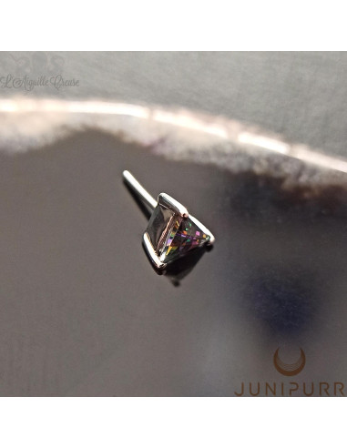 Prince Mystic Threadless Junipurr en or blanc 14 carats et Topaze