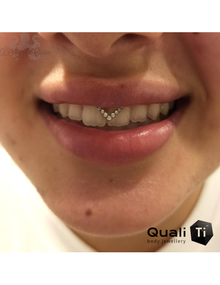Goutte segmentée en titane QualiTi, ouverture facile