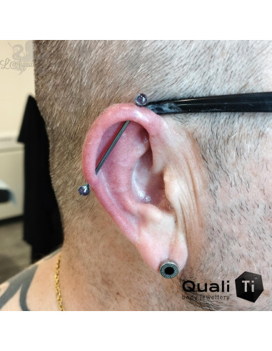 Accessoire QualiTi en titane & Améthyste de 4 mm , pour 1.6 mm