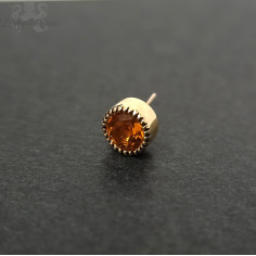 Accessoire en Or 18 carats et Citrine - Threadless