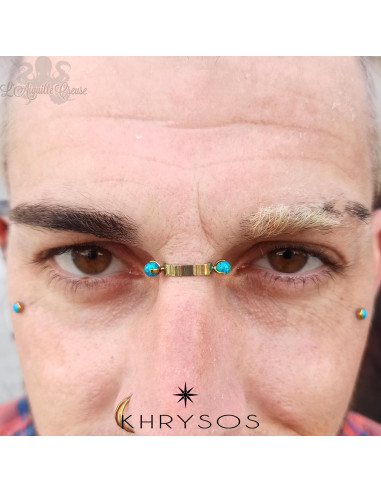 Bijou de bridge en titane Khrysos