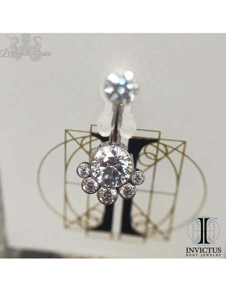 Bijou de nombril Invictus en Titane implantable