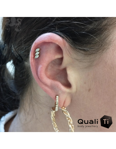 Cluster QualiTi en titane & zircons - pour 1 ou 1.2 mm