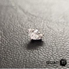 Accessoire QualiTi en titane et zircons premiums, pour 1 ou 1.2 mm 2