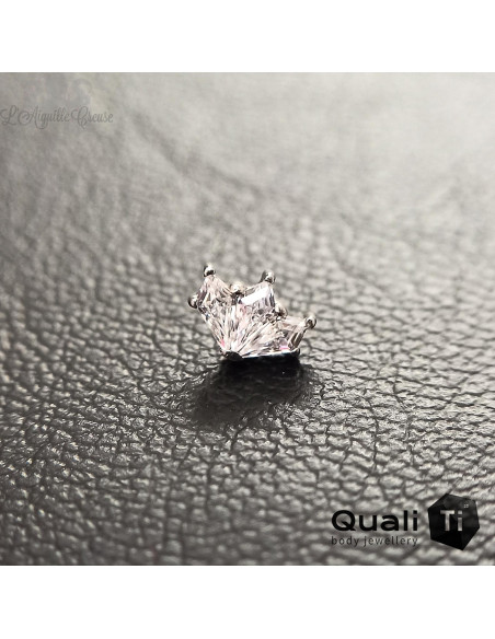 Accessoire QualiTi en titane et zircons premiums, pour 1 ou 1.2 mm