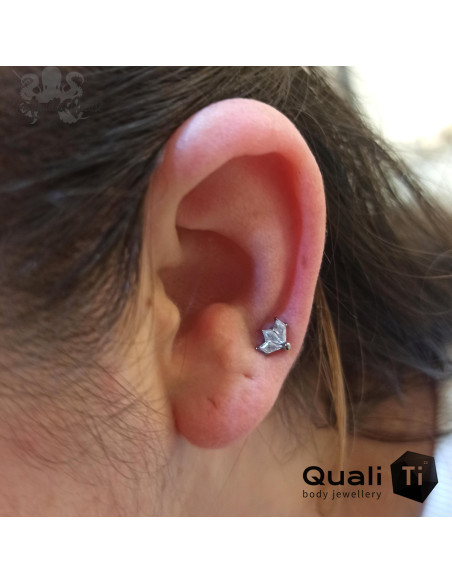 Accessoire QualiTi en titane et zircons premiums, pour 1 ou 1.2 mm