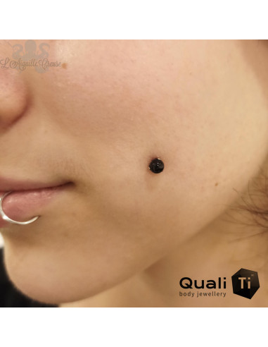 Accessoire QualiTi en titane & Onyx de 4 mm , pour 1.6 mm