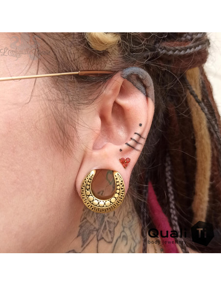 Trio 'Garnet' QualiTi en titane & zircons - pour 1 ou 1.2 mm