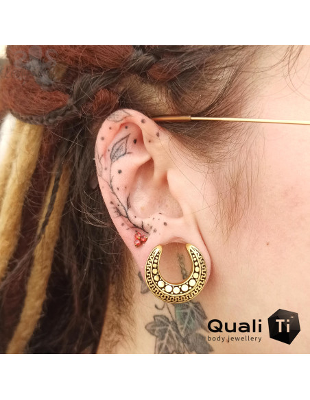 Trio 'Garnet' QualiTi en titane & zircons - pour 1 ou 1.2 mm